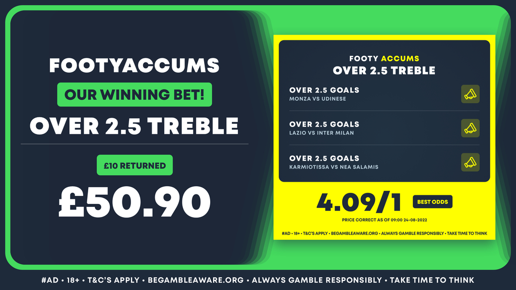 Over 2.5 Treble