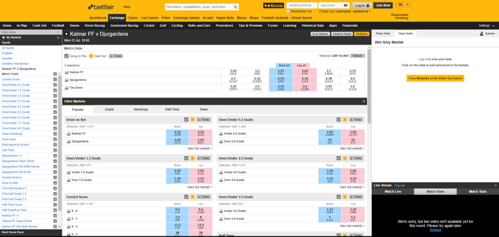 betting exchange vs sportsbook